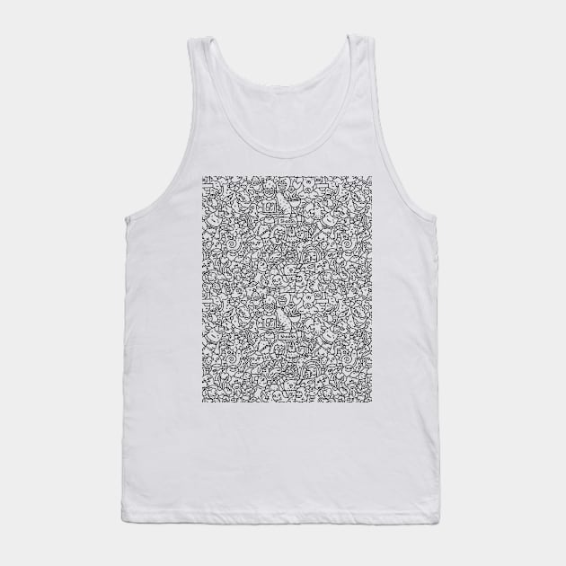 Whimsical doodle delight Tank Top by Shoosh